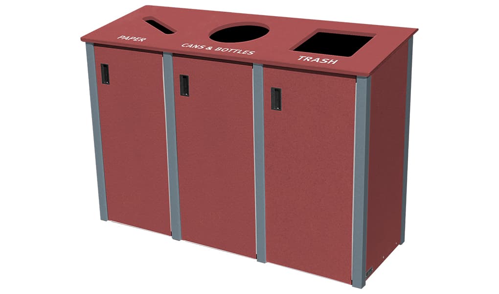 EasyCare Triple 18 Gallon Recycling Bin