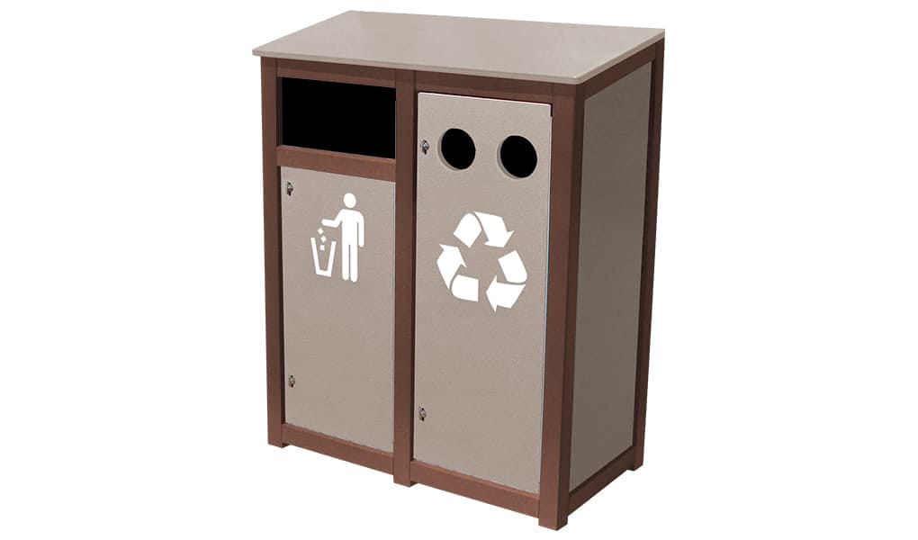 EasyCare Double 18 Gallon Recycling Bin