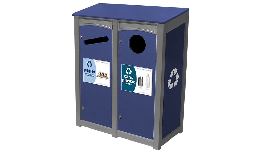 18 Gallon Square Recycling Bin