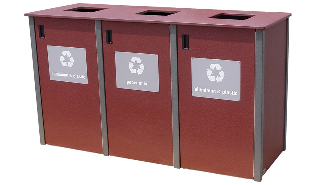 EasyCare Triple 32 Gallon Recycling Bin