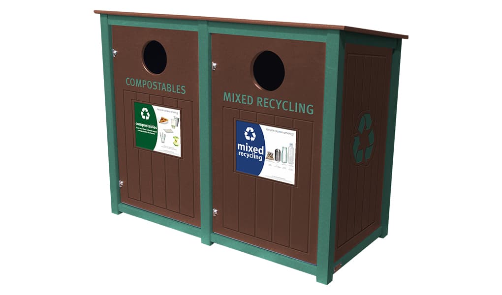 EasyCare Double 40 Gallon Recycling Bin