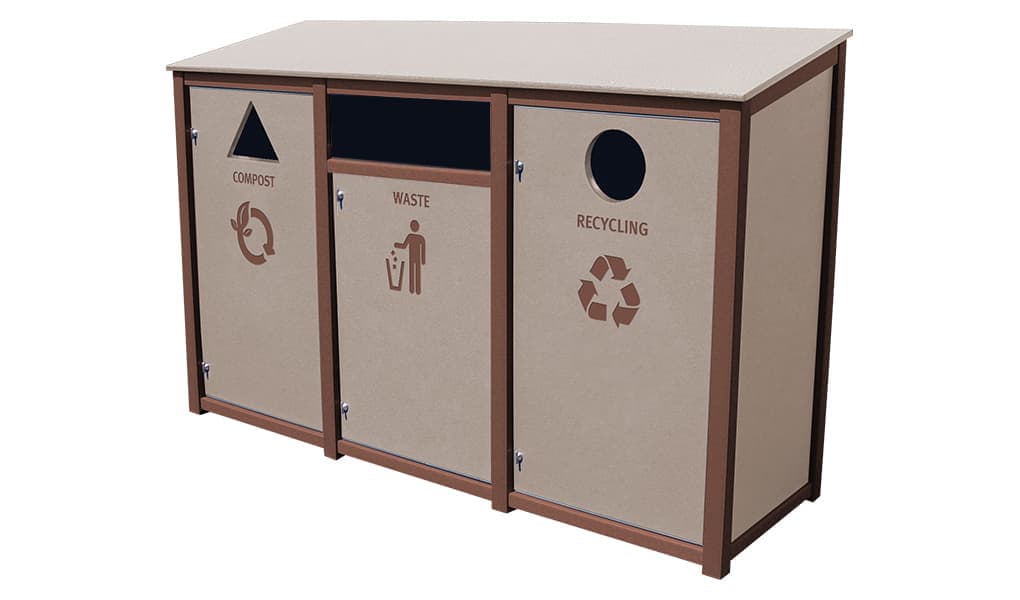 EasyCare Triple 55 Gallon Recycling Bin