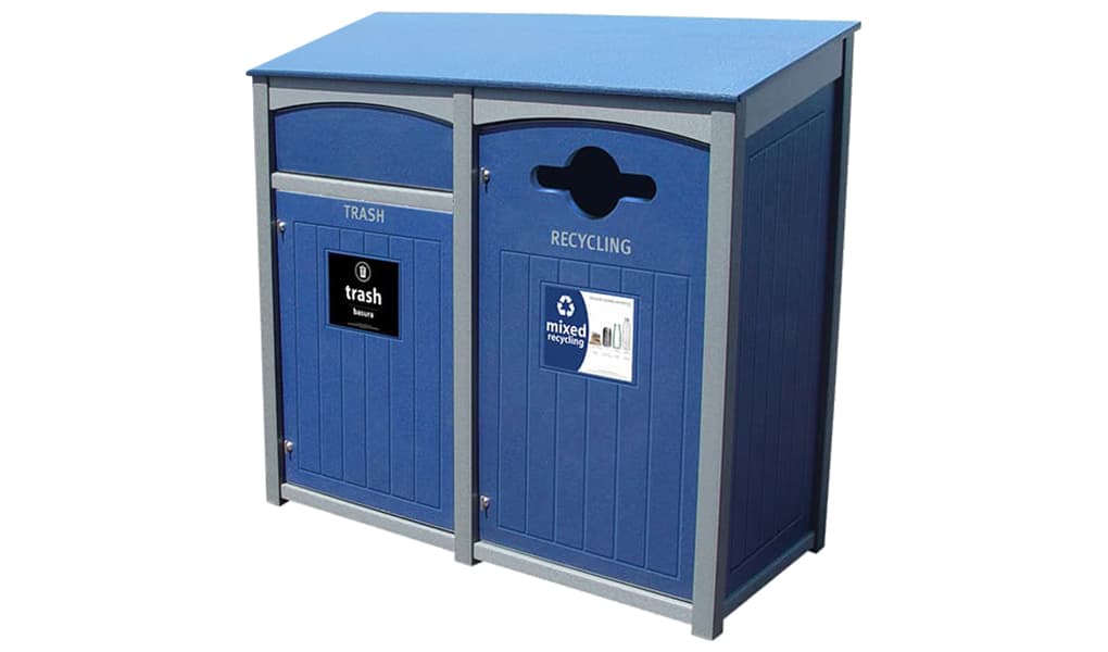 EasyCare Double 55 Gallon Recycling Bin