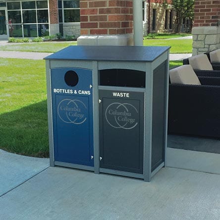 Custom Square Recycling Bins