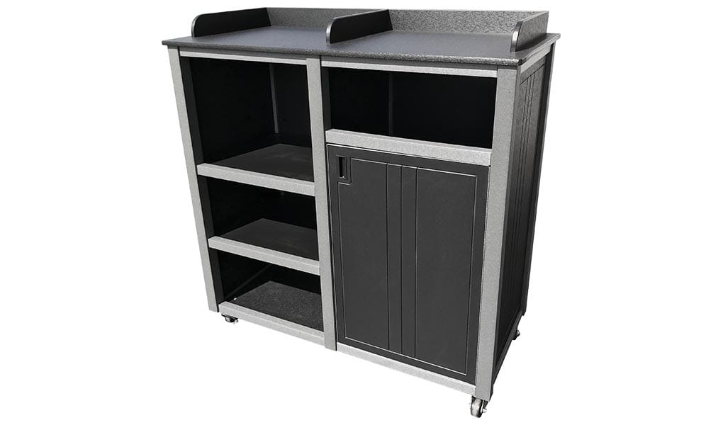 EasyCare Bussing Station with tray dividers